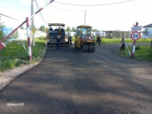 укладка асфальтовой крошки