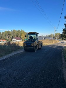 укладка асфальтовой крошки