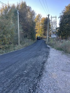 укладка асфальтовой крошки