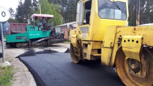 асфальтирование дорог в коттеджном поселке Солнечное