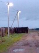 Завершены работы по монтажу наружного освещения