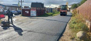 новый асфальт в поселке