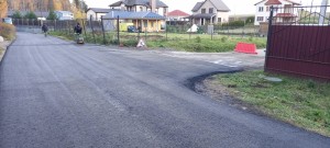 новый асфальт в поселке