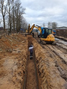 укладка водопровода